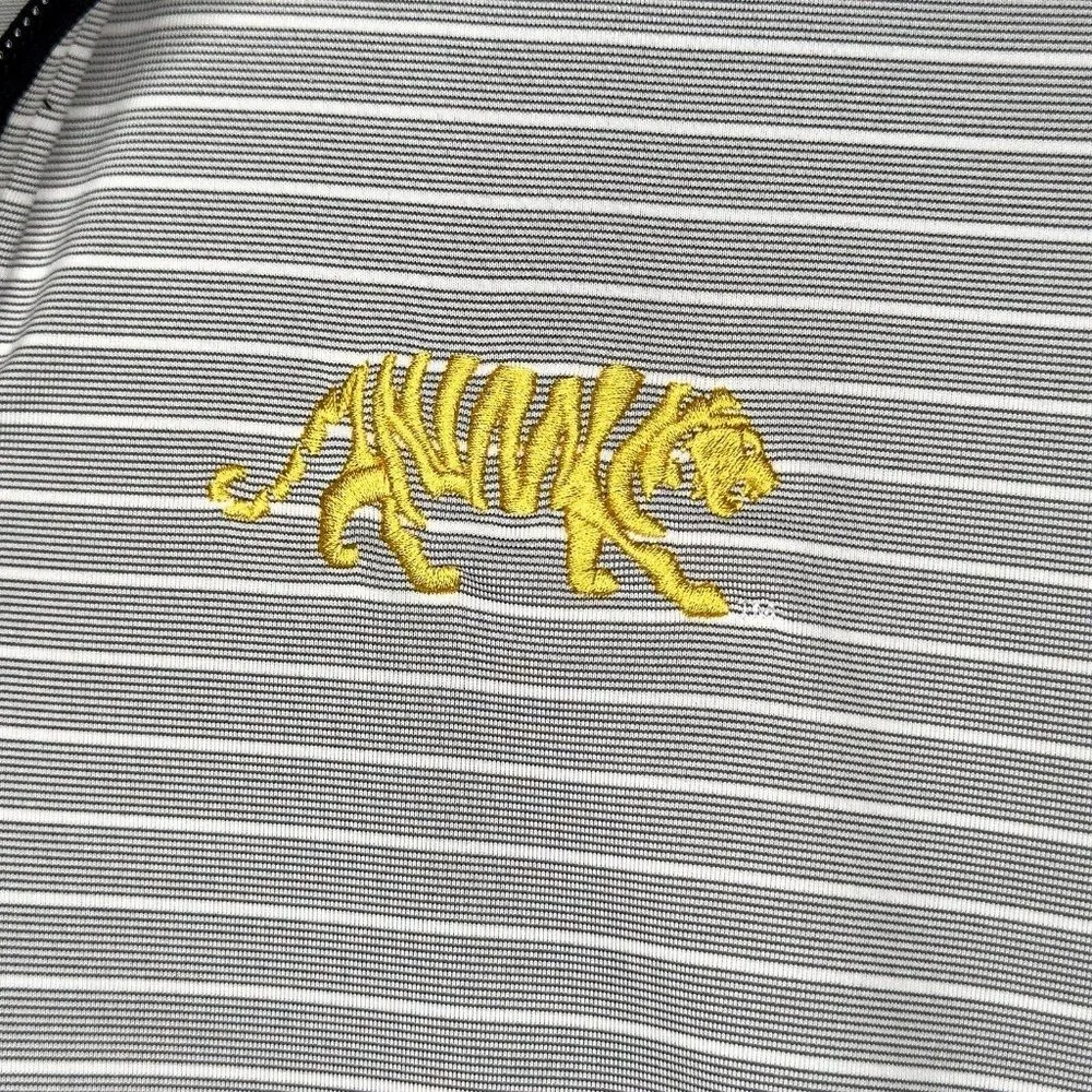 Cutter Buck LSU Gray Meridian Half-Zip Pullover Embroidered Tiger DryTec Size M - Picture 3 of 8